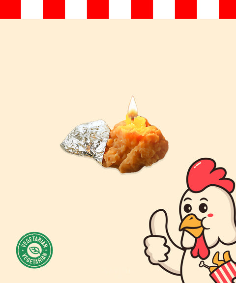 Scented Candle: Fried Chicken & Beer Duo
